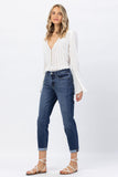 Core midrise cuffed boyfriend fit