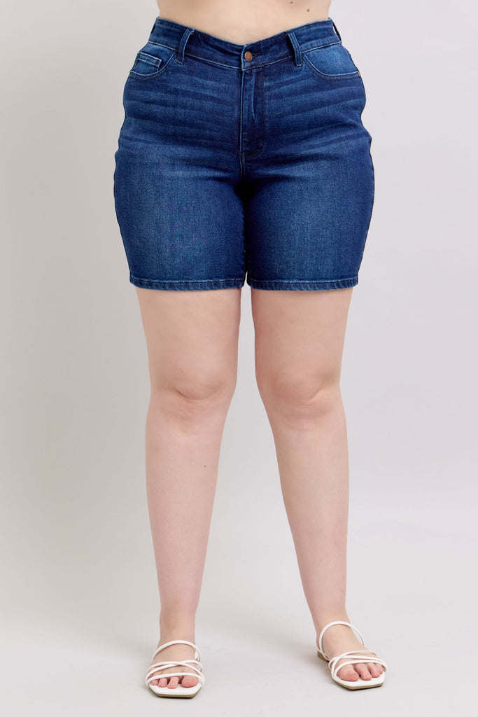 High Waist V-front Bermuda