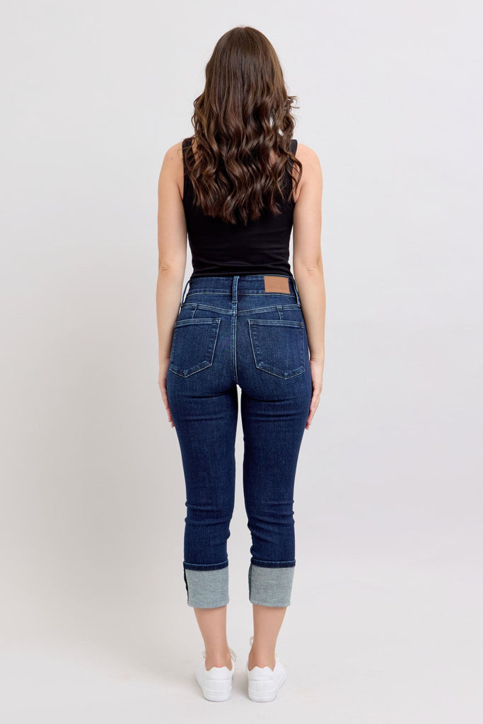 High waist Double Band Capri
