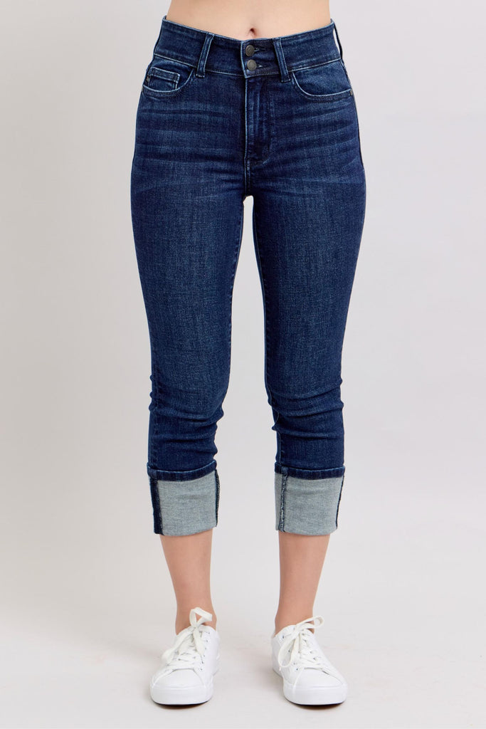 High waist Double Band Capri
