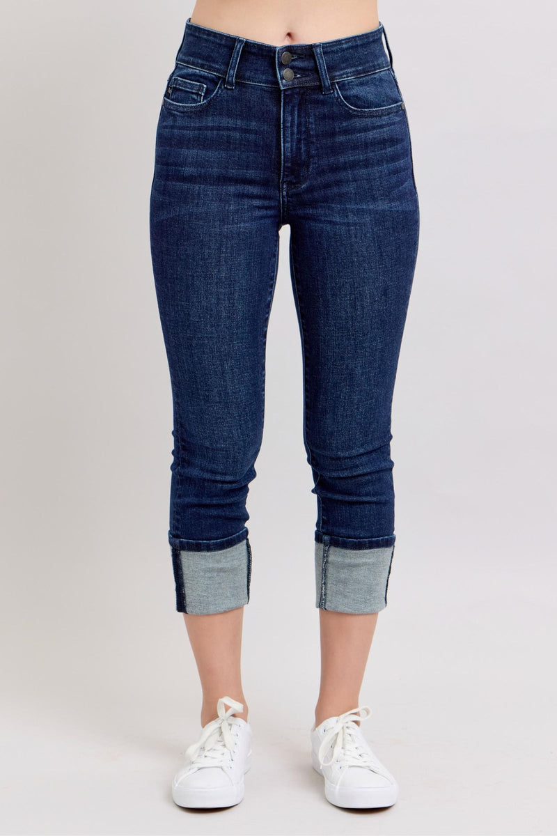 High waist Double Band Capri