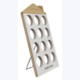 Wood house table top coffee pod holder