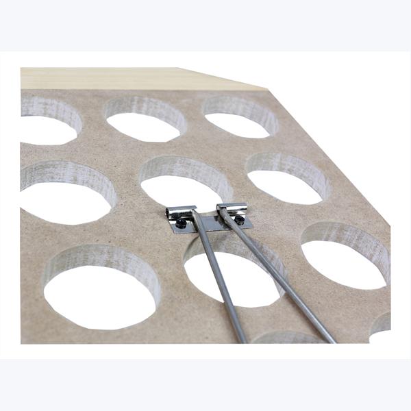 Wood house table top coffee pod holder