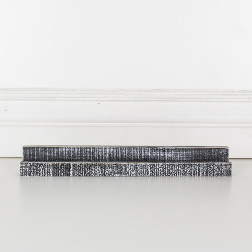 Black wood title stand (ledgie)