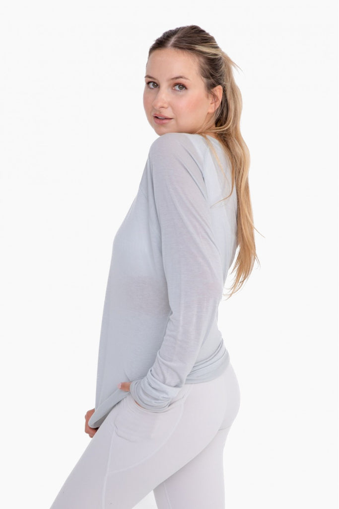 SEMI SHEER LONG SLEEVE