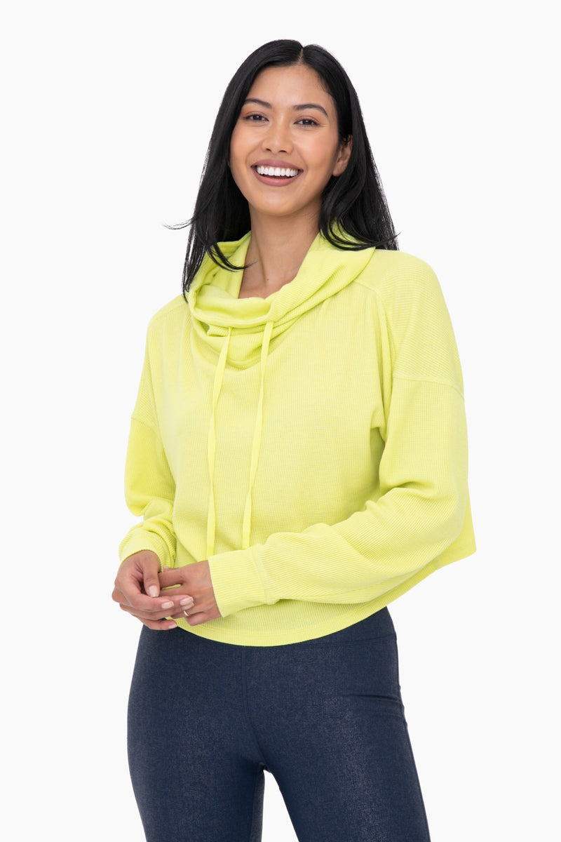 WAFFLE KNIT PULLOVER
