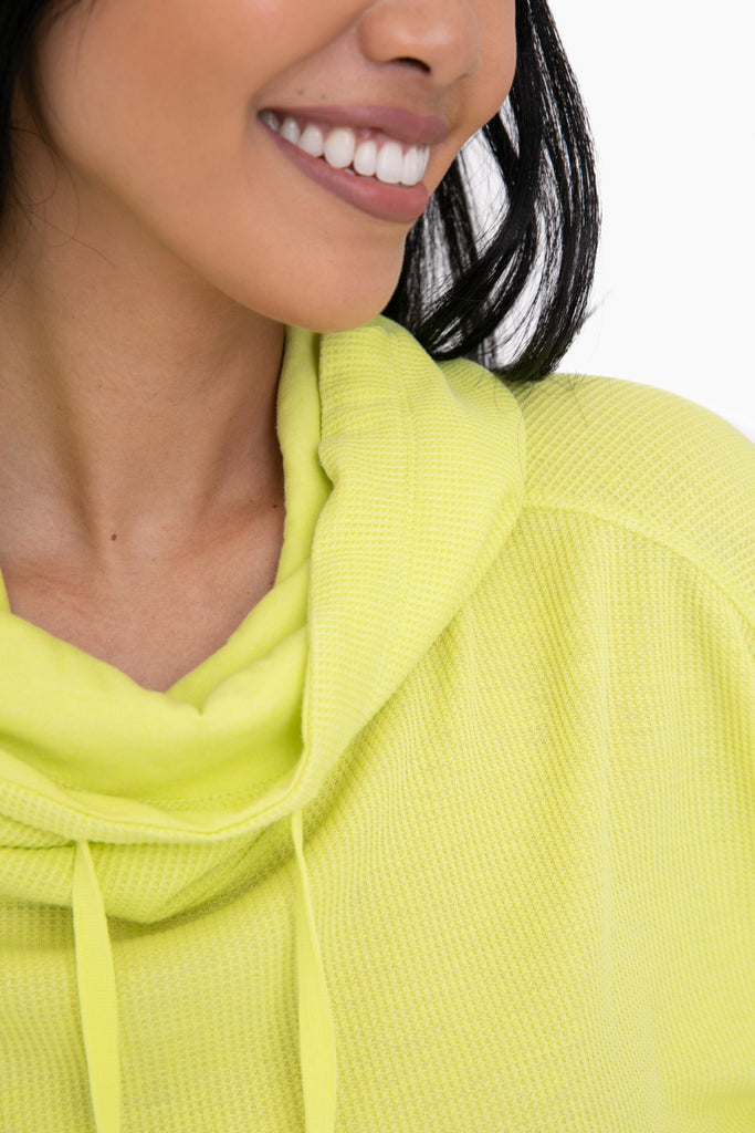 WAFFLE KNIT PULLOVER