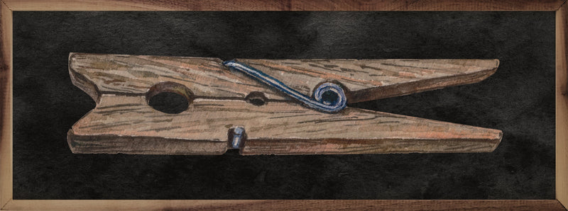 12x4 Clothespin Black