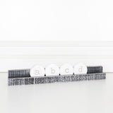 Black wood title stand (ledgie)