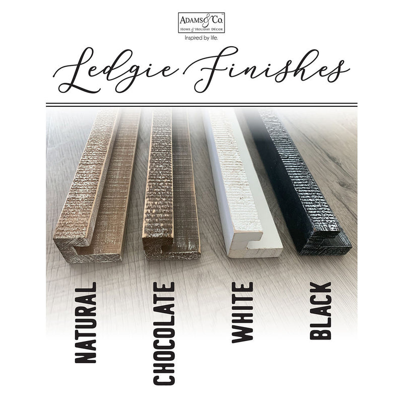 Chocolate wood tile stand (Ledgie)