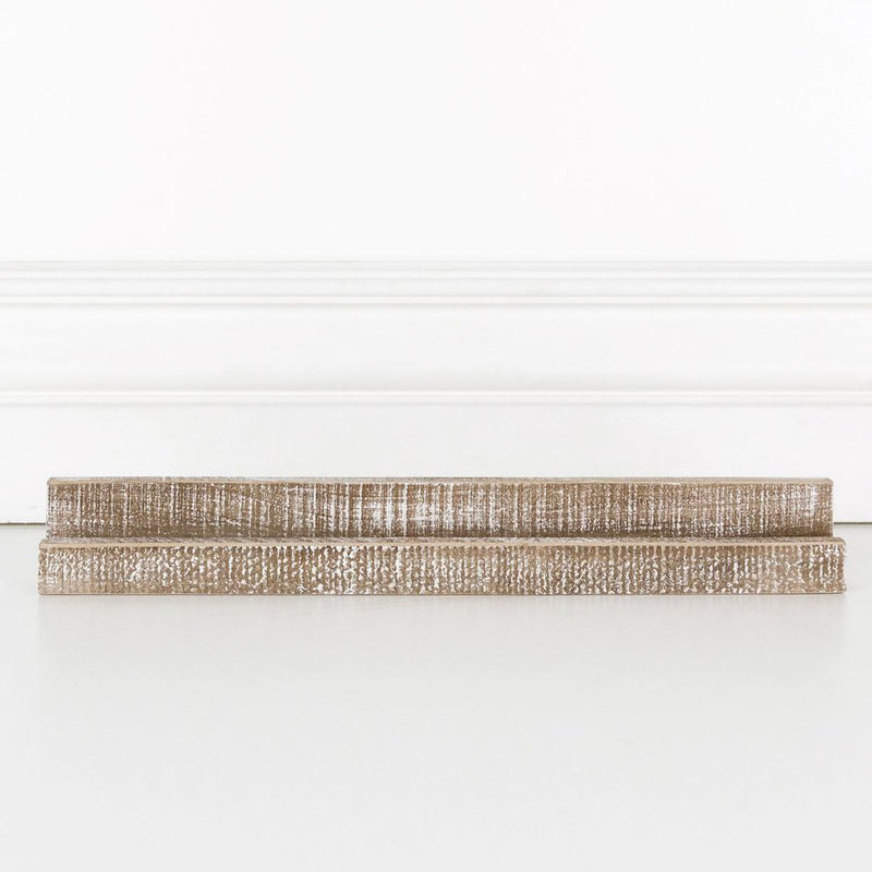 Chocolate wood tile stand (Ledgie)