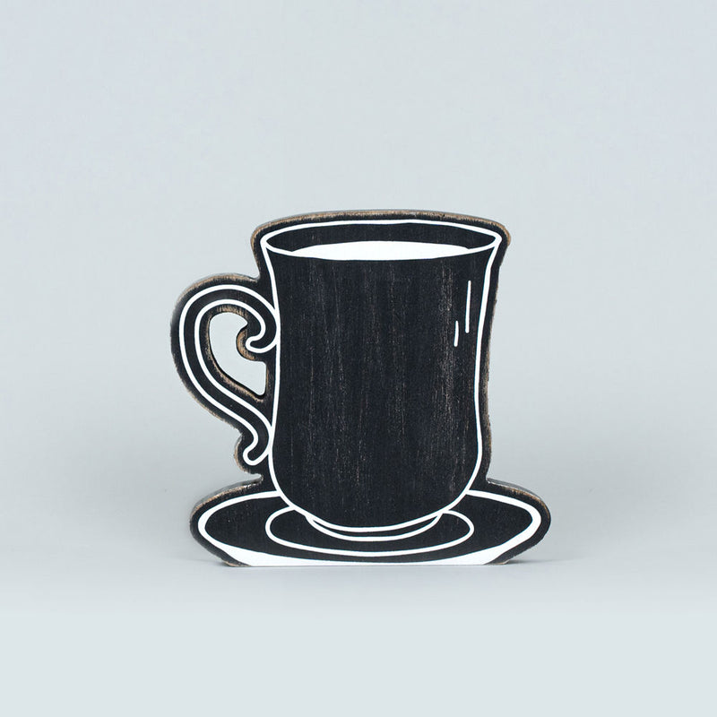Coffee wood cutout