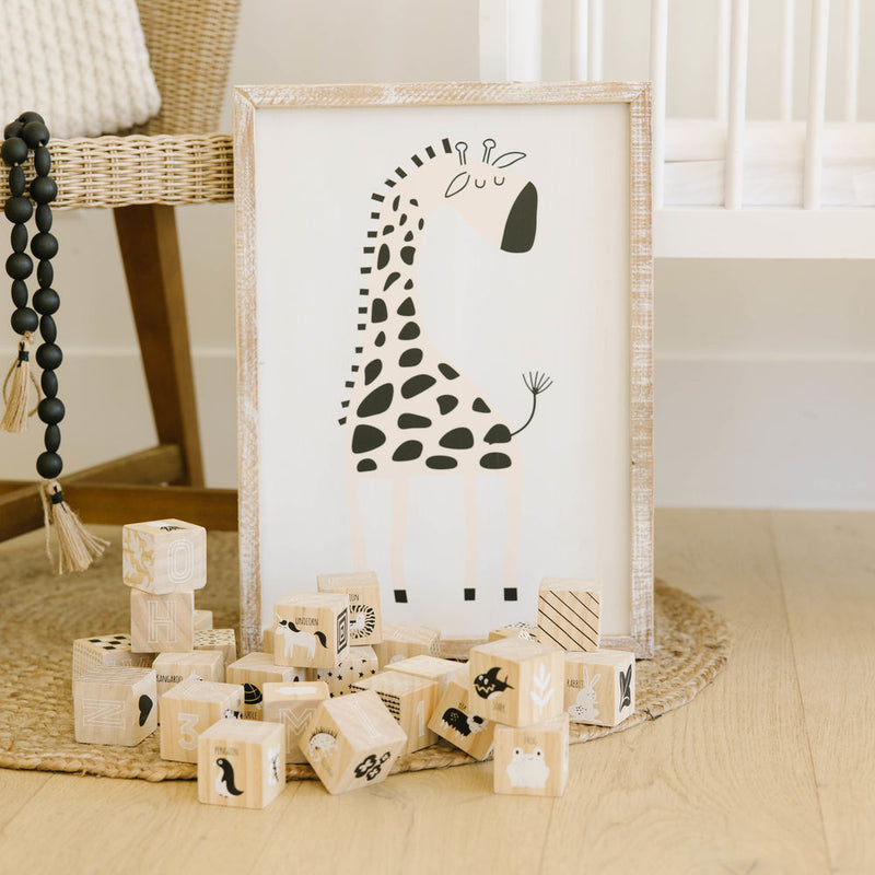 Zebra wood frame