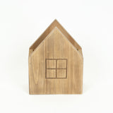 Natural wood house planter