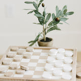 Wood chess box, ntrl/wh