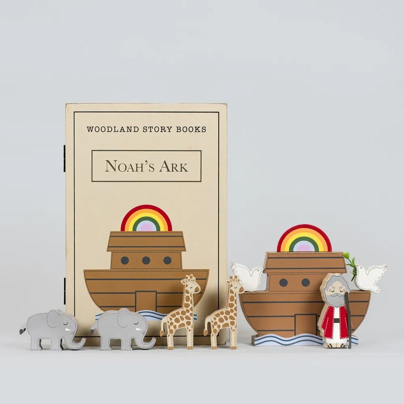 8x12x2.5 Wood Storybook 9 Pc (noah's Ark) Multi