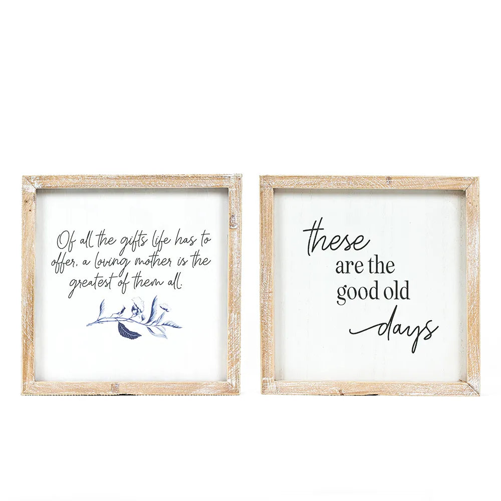 10x10x1.5 Rvs Wood Frame Sign (days/gifts)