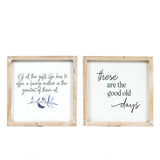 10x10x1.5 Rvs Wood Frame Sign (days/gifts)