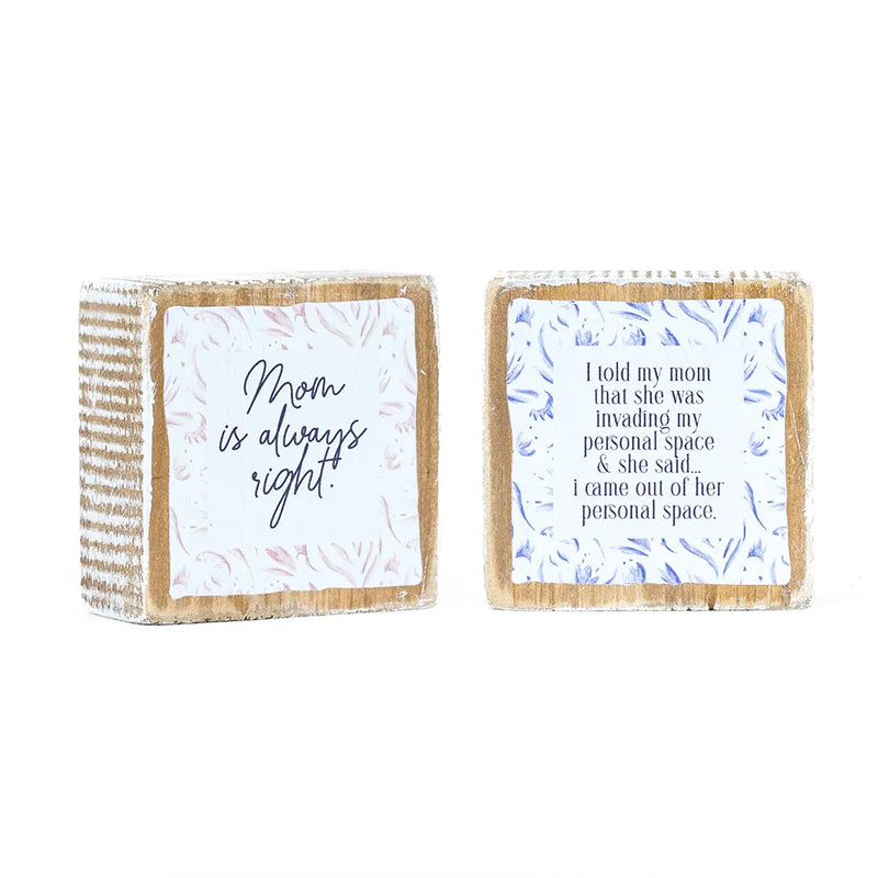 3x3x1.5 Rvs Wood Frame Sign (space/mom) Multi