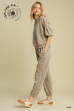 Oak Cupro Crewneck Top