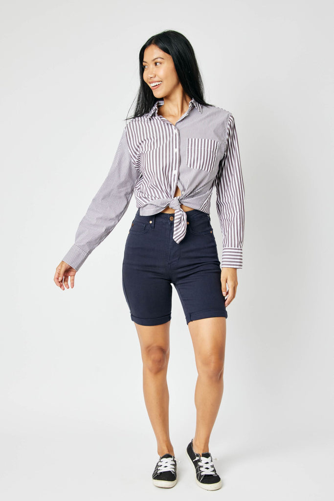 FINAL SALE - HW TUMMY CONTROL BERMUDA SHORTS