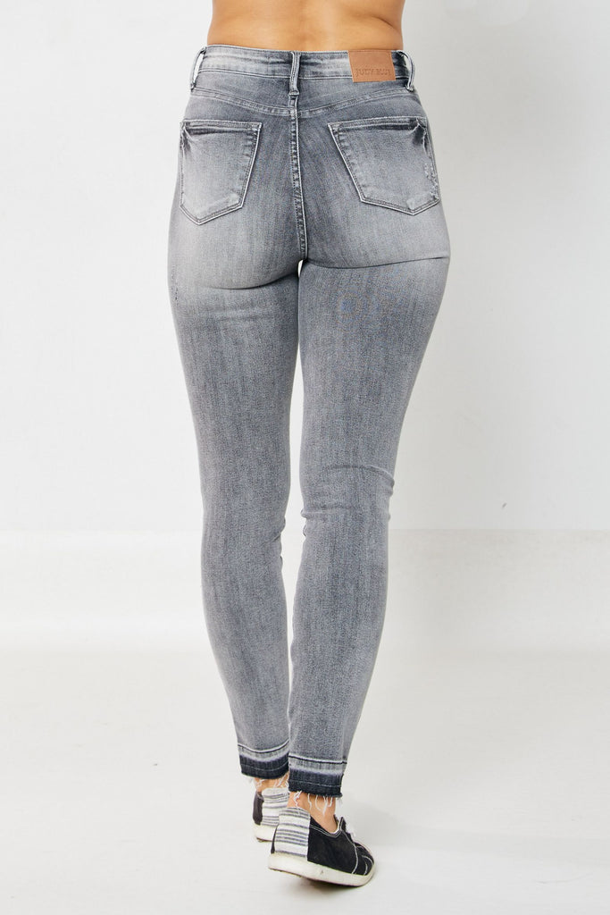 HW Tummy Control Grey Hem Skinny