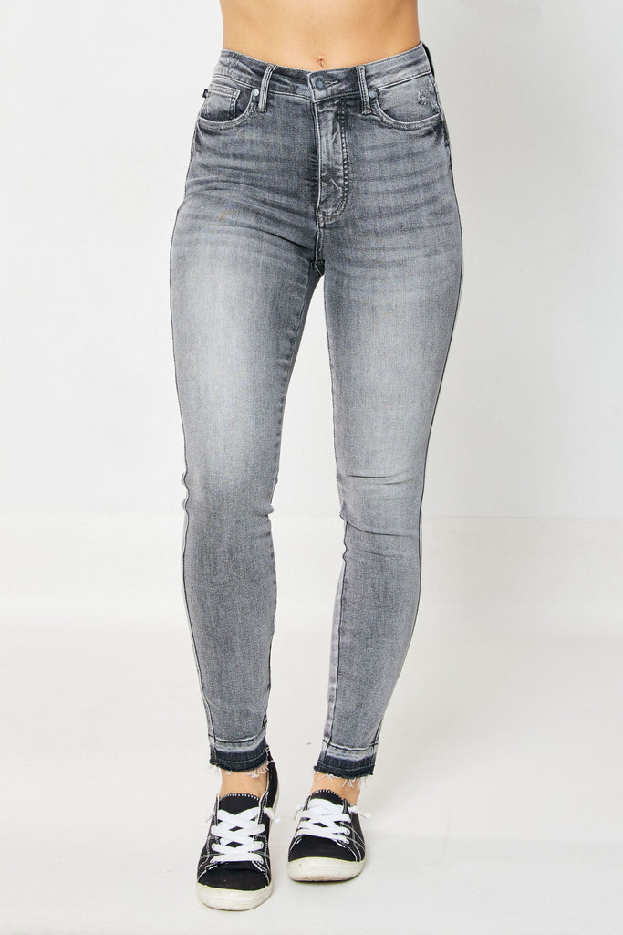 HW Tummy Control Grey Hem Skinny