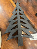 Iron Matte Black Christmas Tree Trivet