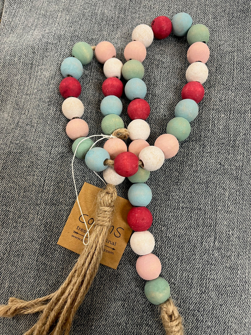 Retro Wash Beaded Tassel,