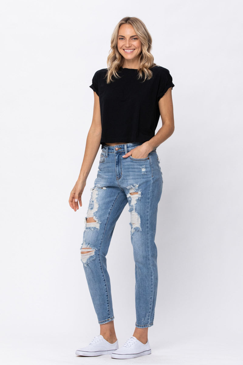 Judy Blue HI-RISE BOYFRIEND DESTROYED