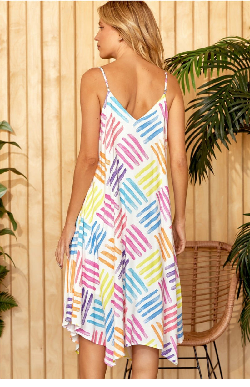 Ivory Multi Dress