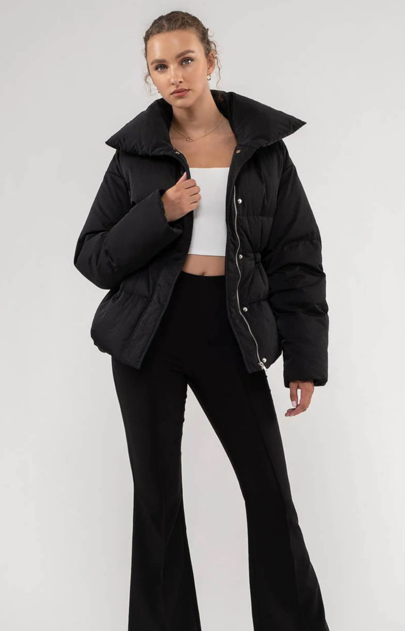 BLACK PUFFER JACKET