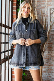 OVERSIZED WASHED DENIM JACKET