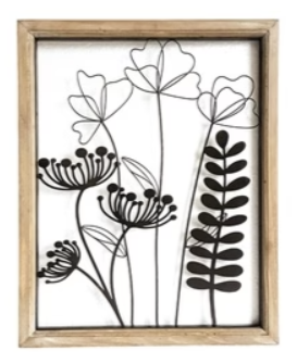Wire Flower Frame Wall Decor