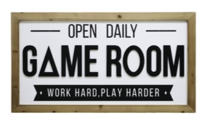 Mdf Game Room Wall Decor