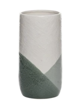 Dol Green Textured Lg Vase