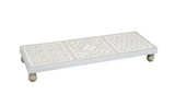 Wood Riser Carved Damask