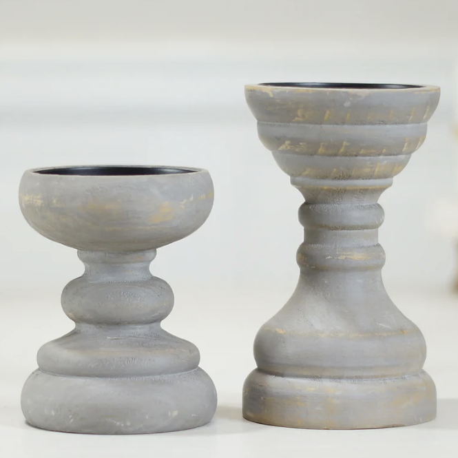 Wood Candle Holder