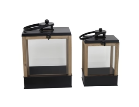 Metal/mdf Frame Lantern