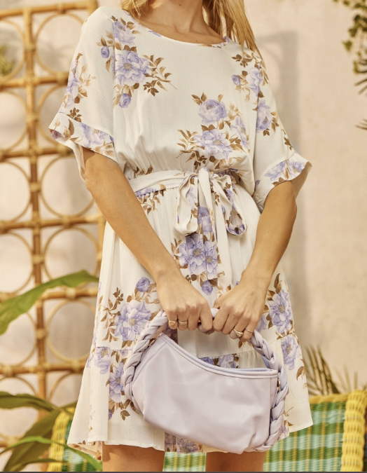 Lavender Floral Dress