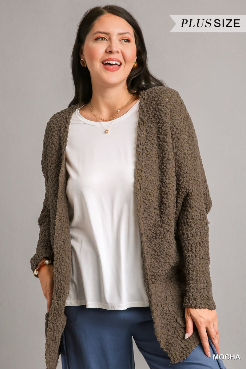 CURVY MOCHA CARDIGAN