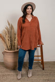 FINAL SALE - Curvy Corduroy top with pockets