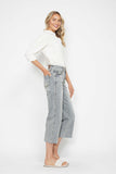 Mid-Rise Tummy Control Raw Hem