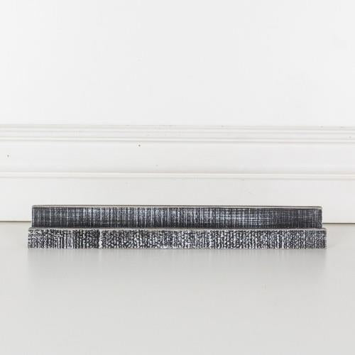 Black wood title stand (ledgie)