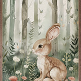 8x10 Bunny Woodland Animal