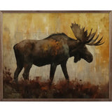 Moose Trailing Sunset