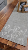 Neutral And Wiildflowers Table Runner