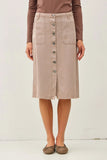 Mauve Skirt Tence Blend Button Up