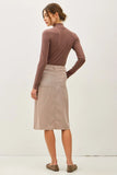 Mauve Skirt Tence Blend Button Up
