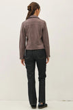 Charcoal Buttery Suede Jacket